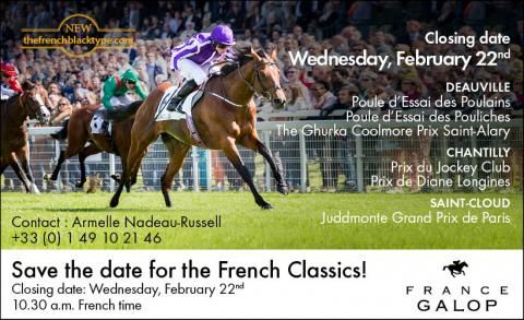 French Classics entries close on Wednesday, Feb 22nd