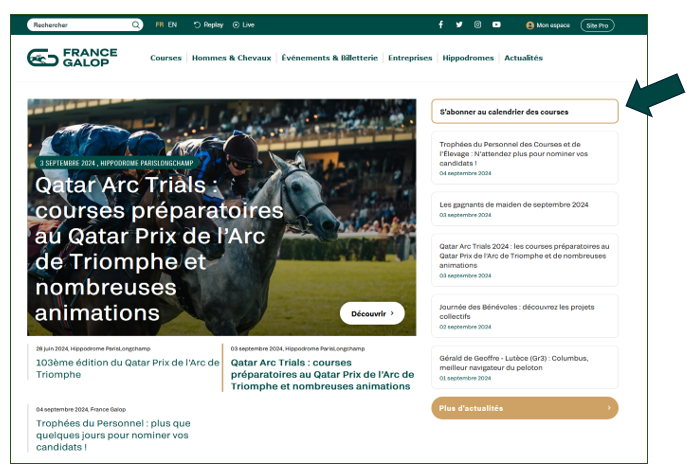 Abonnement Calendrier