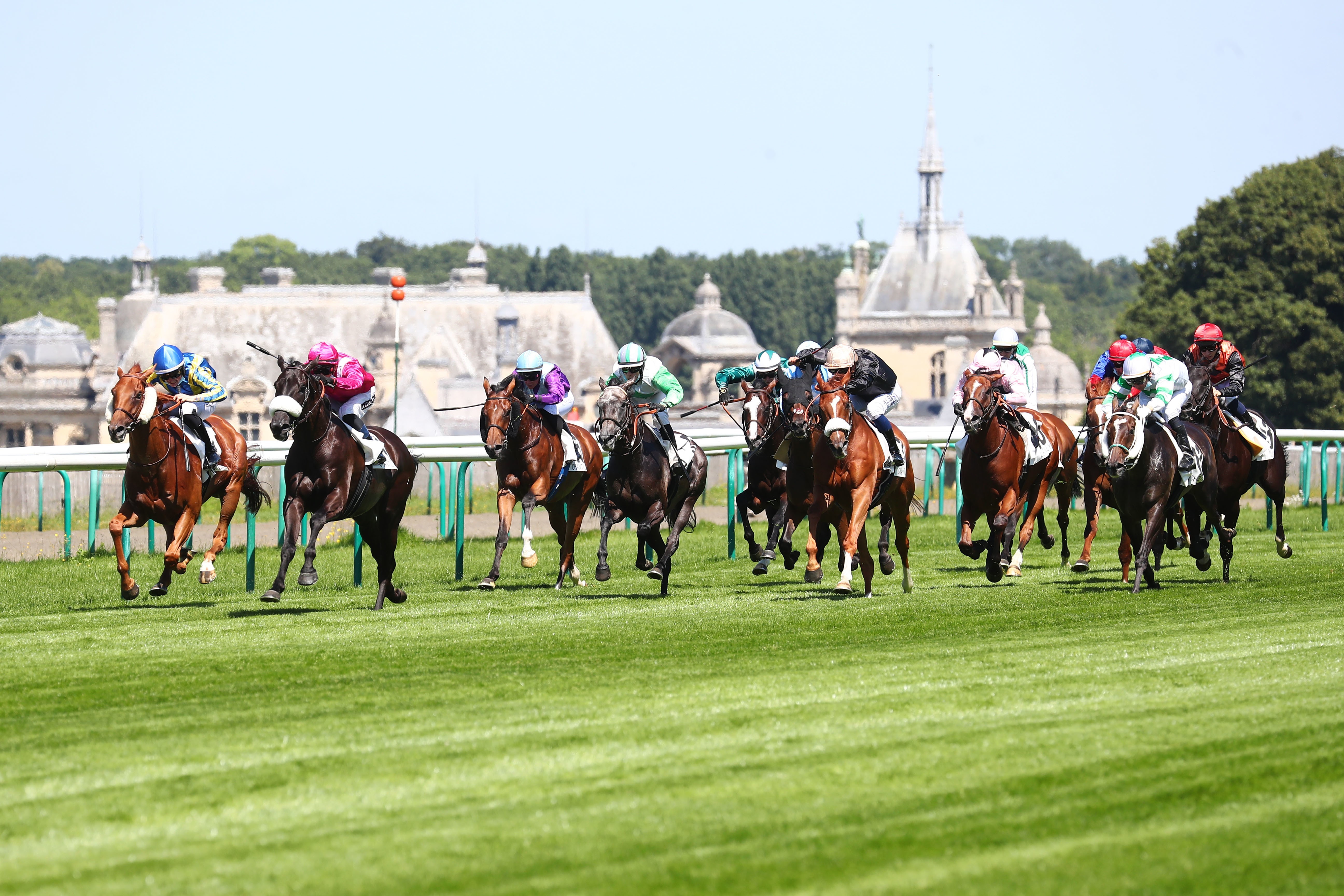 Photo course à l'hippodrome de Chantilly