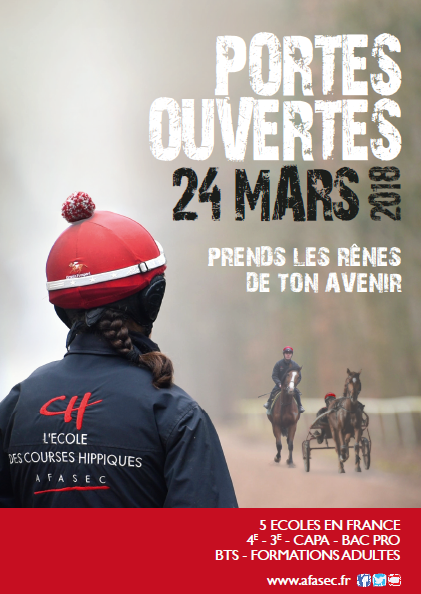 Portes Ouvertes le 24 mars aux Écoles des Courses Hippiques AFASEC Portes Ouvertes le 24 mars aux Écoles des Courses Hippiques AFASEC