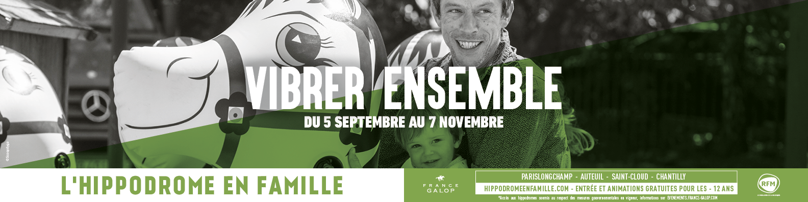 Banniere Hippodrome en Famille