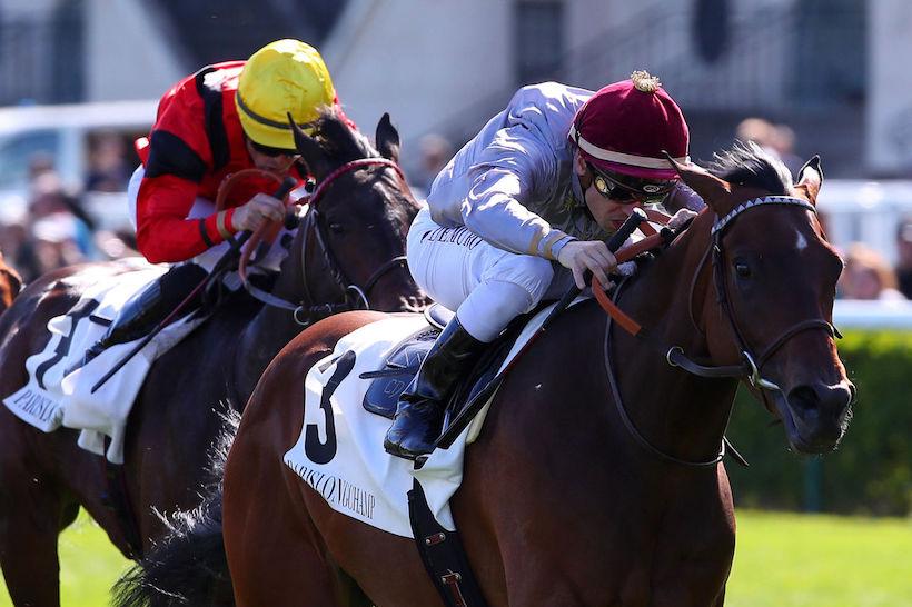 Welwal gagne le prix de fontainebleau (Gr3) 2022 sur l'hippodrome de Longchamp.