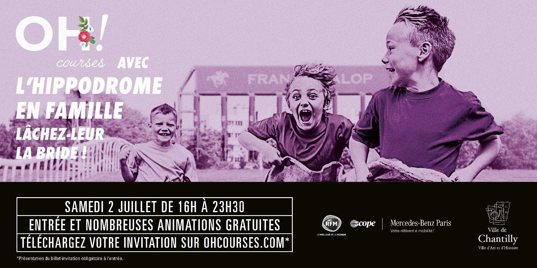 Visuel publicitaire Oh! Courses