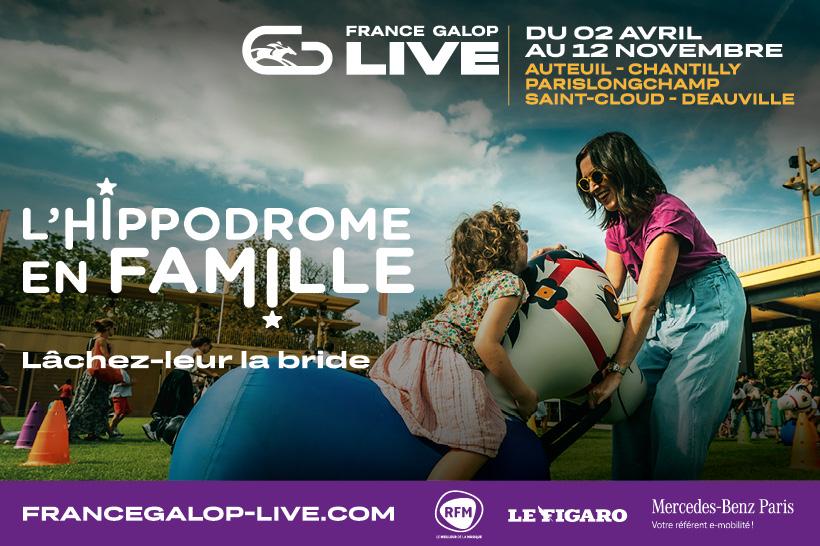 Visuel principal Hippodrome en Famille