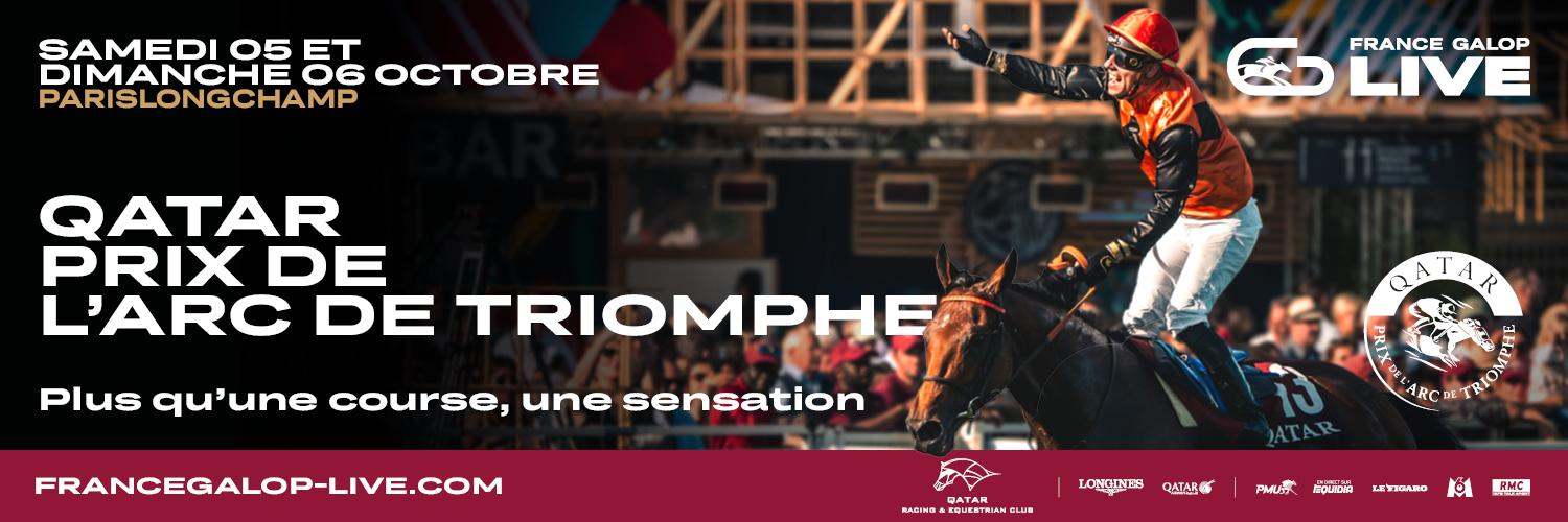 Visuel publicitaire Qatar Prix de l'Arc de Triomphe 2024