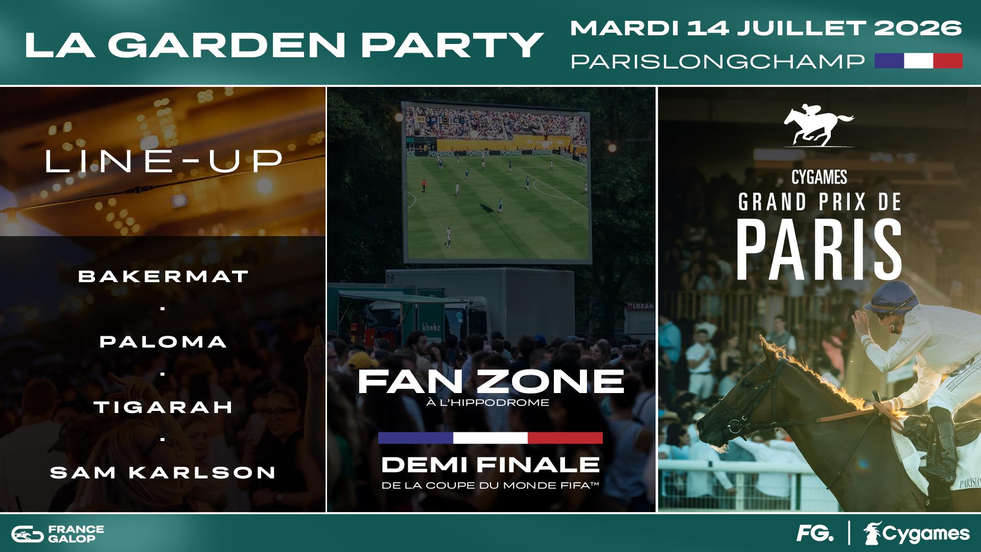 La Garden Party - courses, foot, musique