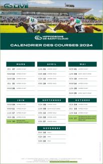 Calendrier Saint-Cloud 2024