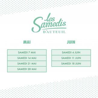 Calendrier Samedis d'Auteuil
