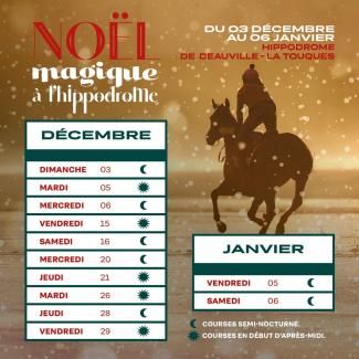Calendrier Noel à Deauville