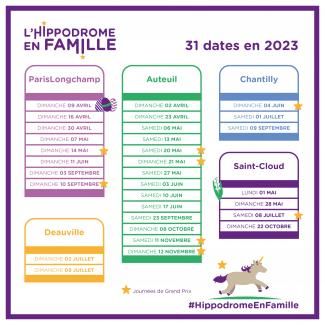 Agenda 2023 Hippodrome en Famille