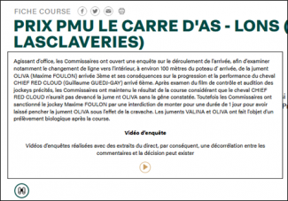 Fiche course site france-galop.com