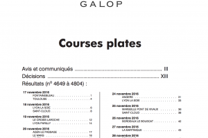 Les derniers bulletins officiels sont parus