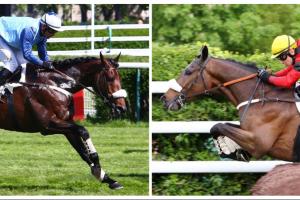 Goliath and Feu Follet well seated on top of 4yo squad