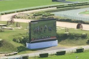 Un grand écran pour le public d'Auteuil