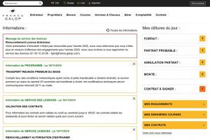 De nouvelles fonctions disponibles sur le site Pro de France Galop