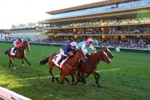 Raclette remporte le Prix de Malleret (Gr2), le 14 juillet 2022 sur l'hippodrome ParisLongchamp.