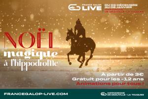 Affiche Noel à l'hippodrome de Deauville la Touques