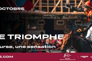 Visuel publicitaire Qatar Prix de l'Arc de Triomphe 2024